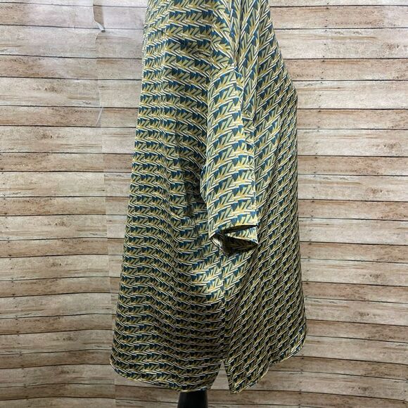 House of Harlow 1960 Short Sleeve Button Down Blouse sz LG - Picture 4 of 8